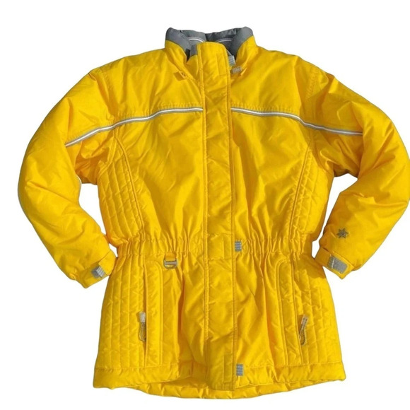OUTBROOK Girls Size 14/16 Yellow Weatherproofs Full Zip Winter Ski Jacket